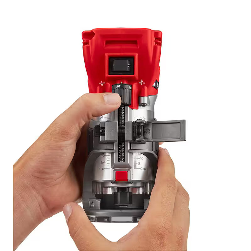 18V Lithium-Ion Brushless Cordless Compact Router with Offset Base & Plunge Base N6677