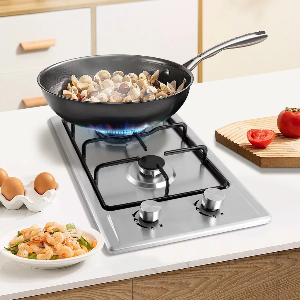 2 Burner Stainless Steel Gas Cooktop U712
