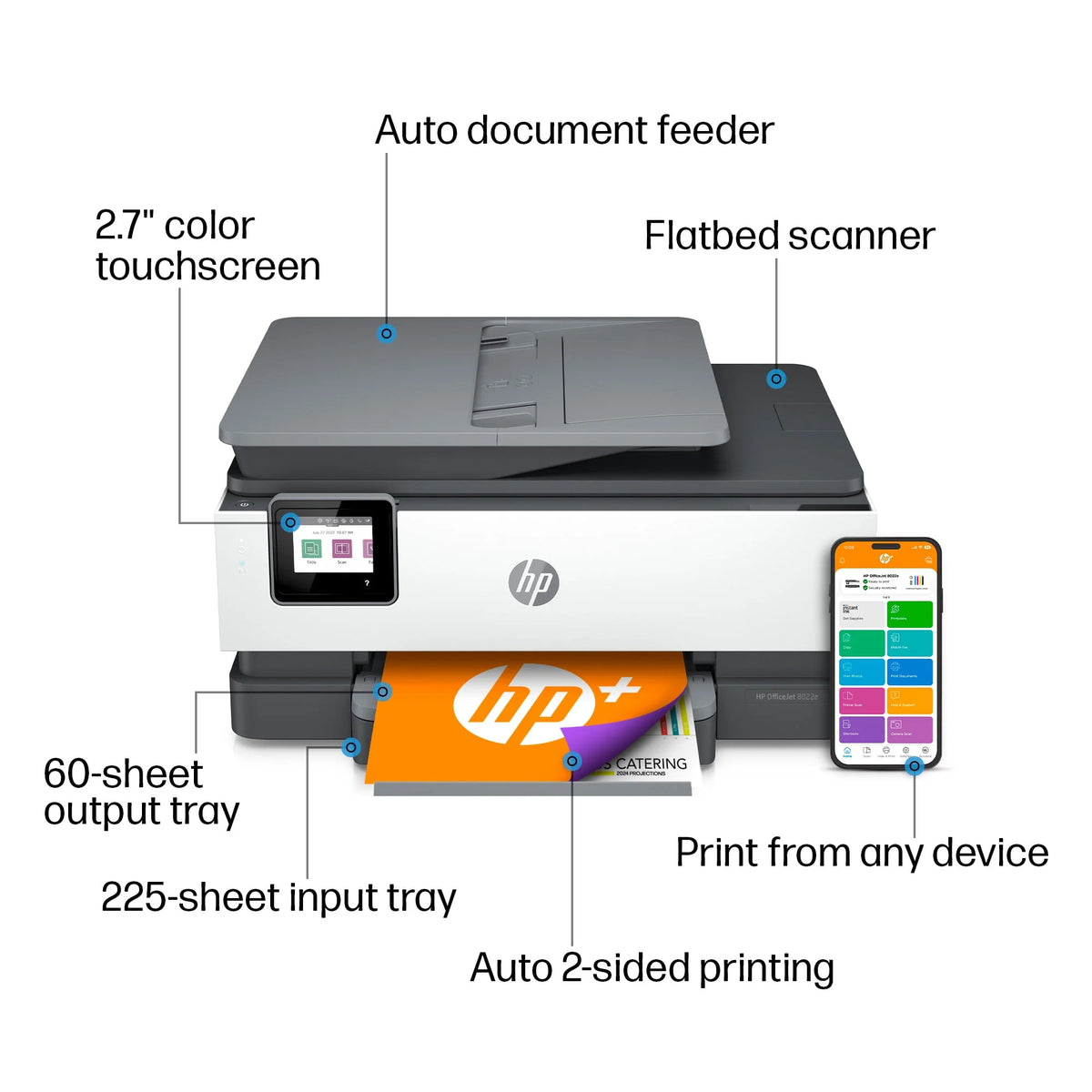 HP OfficeJet 8022e All-in-One Wireless Color Inkjet Printer M333528