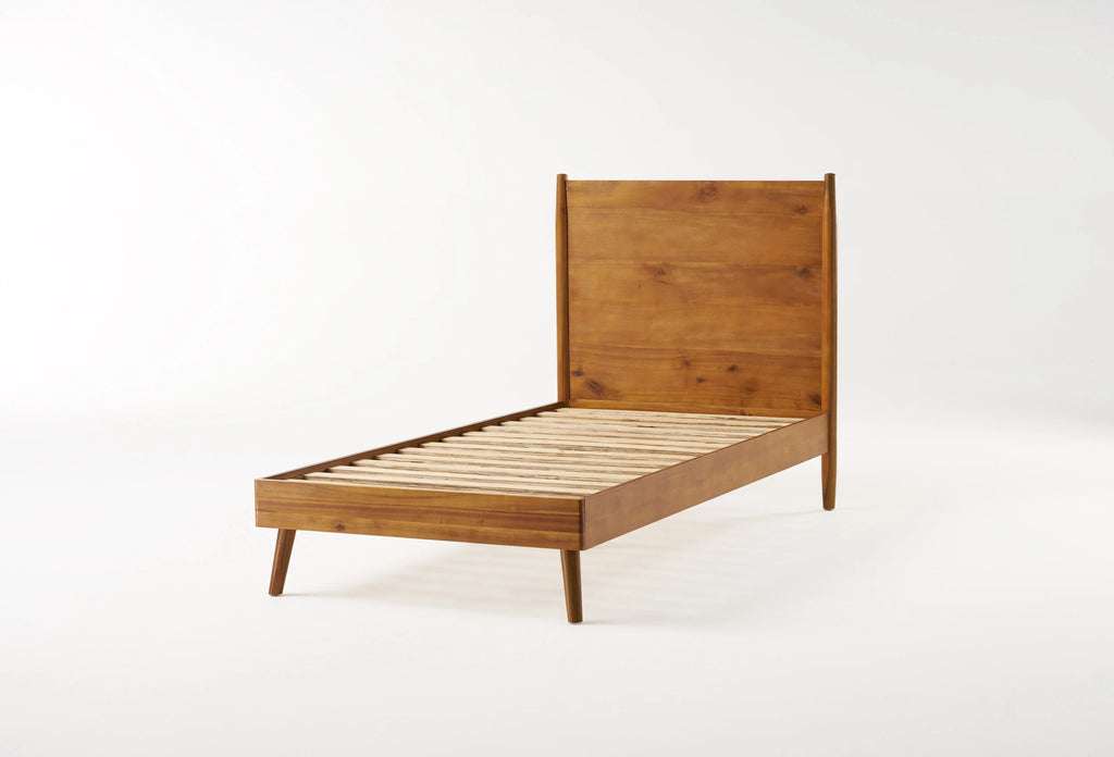 Natural Stained Solid Acacia Wood Bed Twin XL F606827