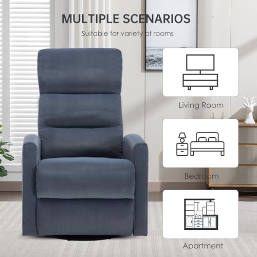 Beige Vibration Massage Swivel Rocker Recliner Chair R863630