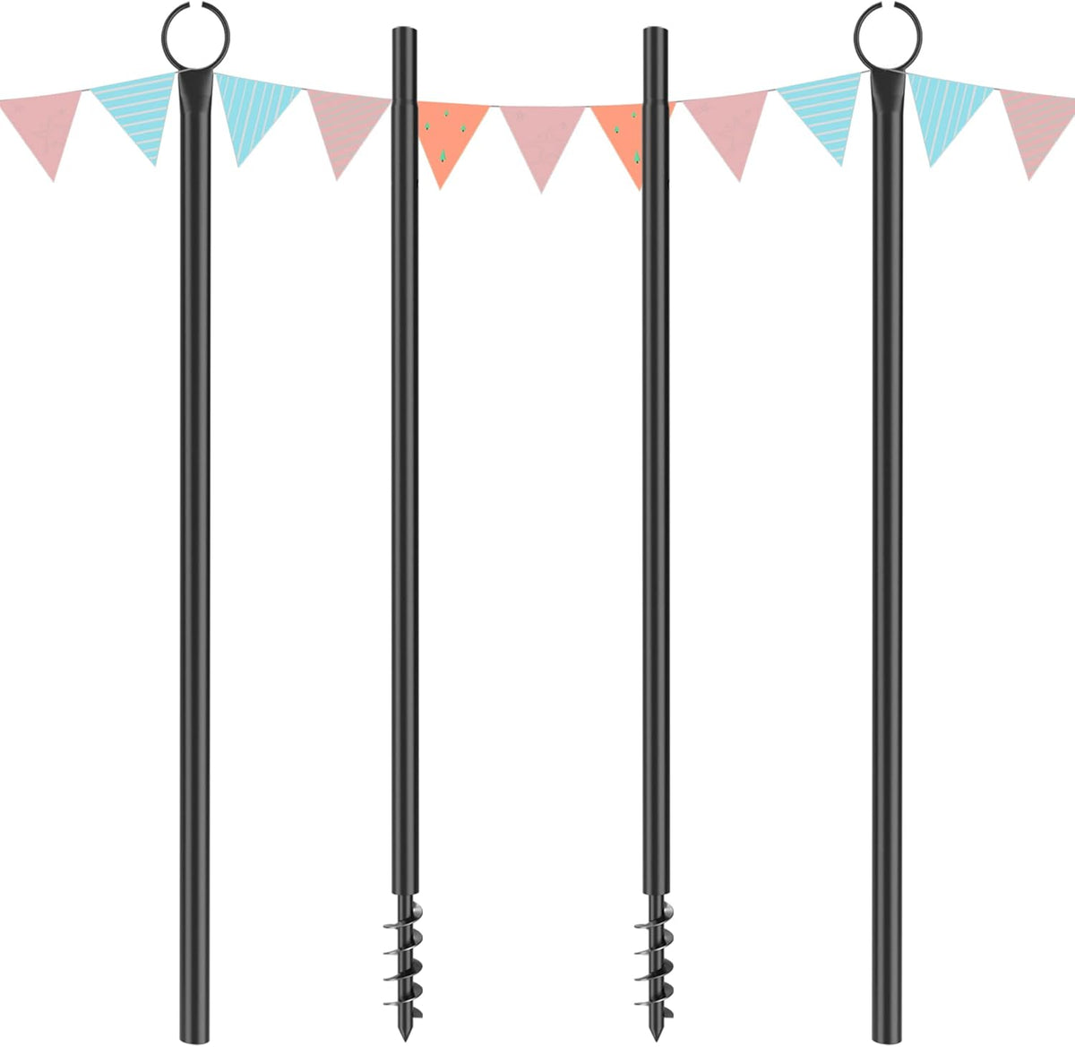String Light Poles with Hooks 2PCS M850