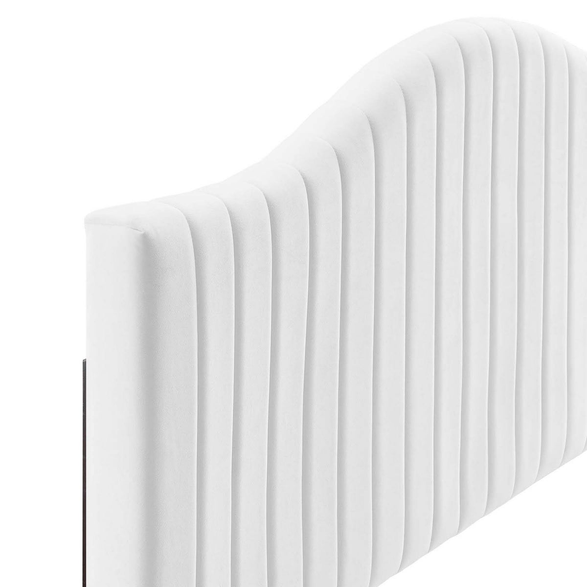 White Channel Tufted Performance Velvet King/California King Headboard G921533