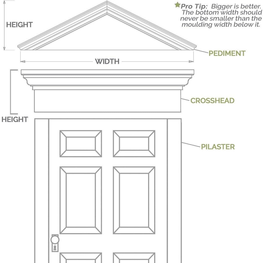 PVC Raised Panel Pilaster with Decorative Capital & Base (Pair) X95086