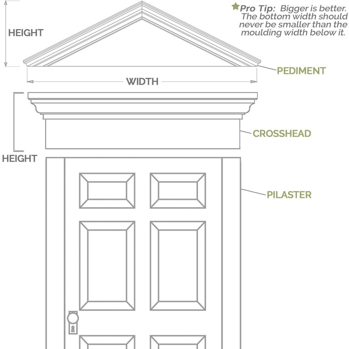 PVC Raised Panel Pilaster with Decorative Capital & Base (Pair) X95086