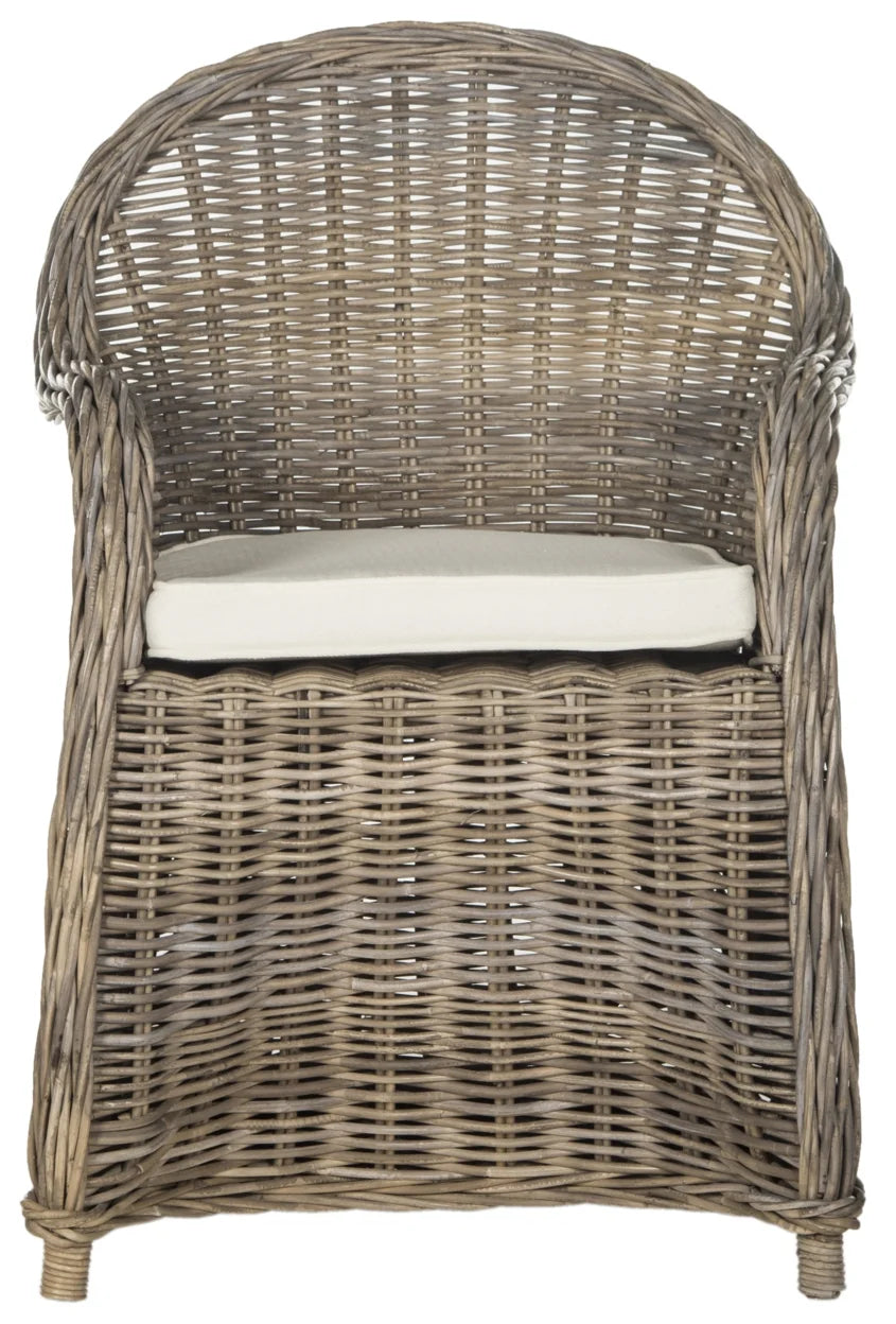 Grey Wicker Outdoor Club Chair F55850