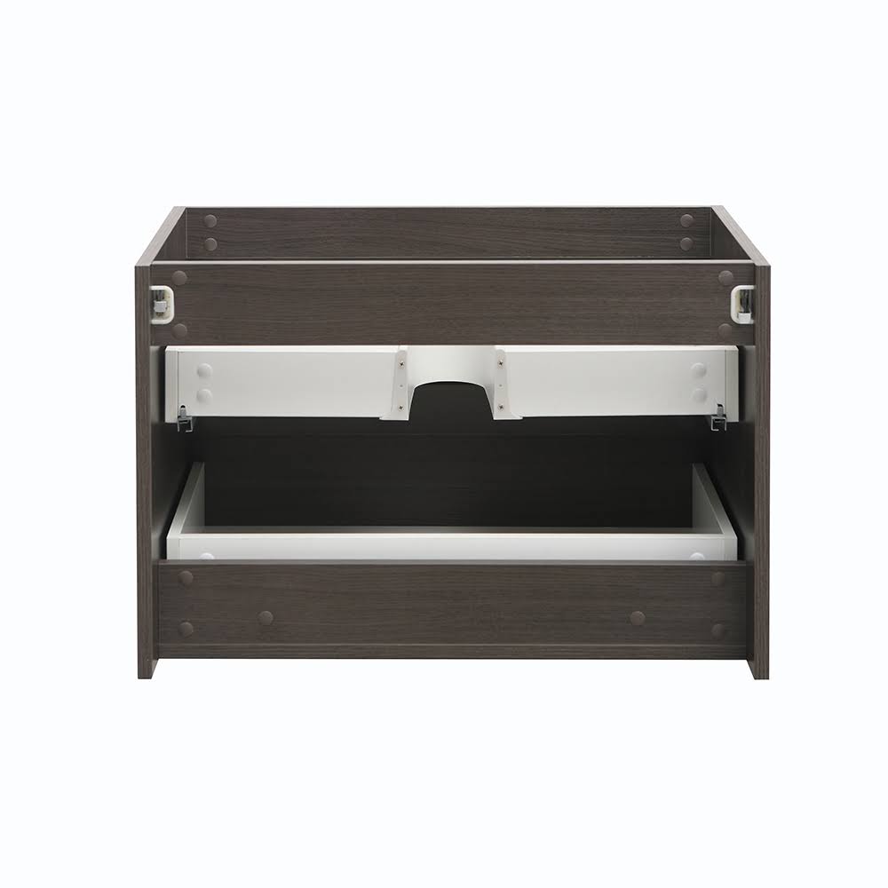 30x22 Gray Oak Wall Hung Bathroom Cabinet J972188