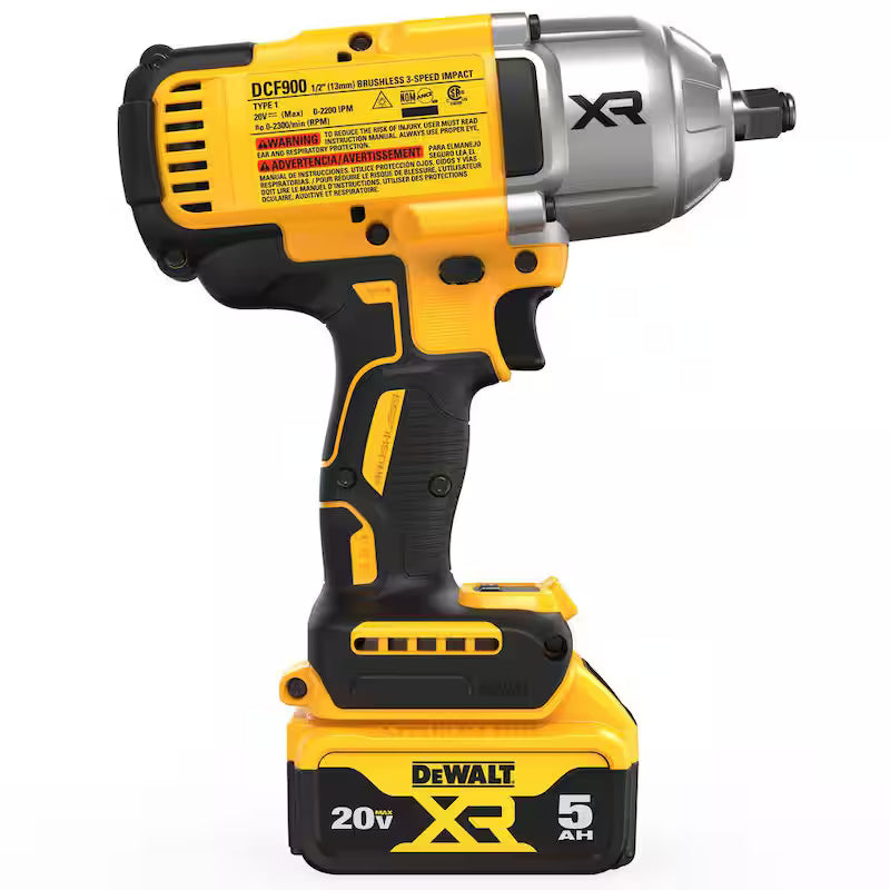 20V MAX Cordless 1/2 in. Impact Wrench Kit with 5.0Ah Batteries and Charger L84289
