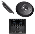 Bluetooth RV Receiver Stereo with 2 Black 6.5 Speakers L540469