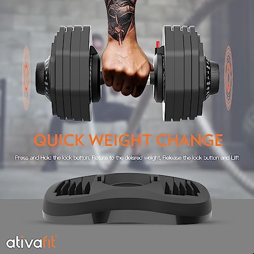 Adjustable Dumbbell Set with Anti-slip Handle L833