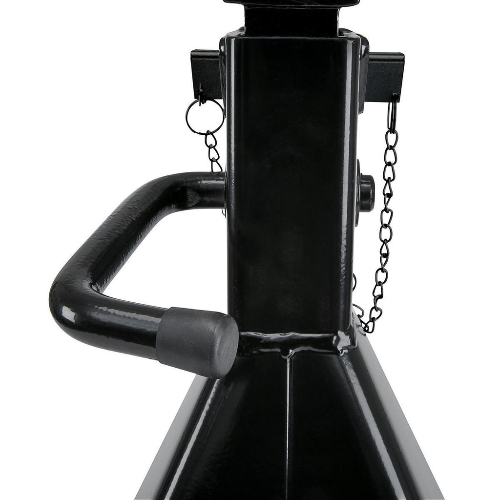 12 Ton Heavy Duty Ratcheting Jack Stands, Black Y224405