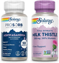 Ashwagandha and Milk Thistle Supplement Bundle, 30ct/60ct K456