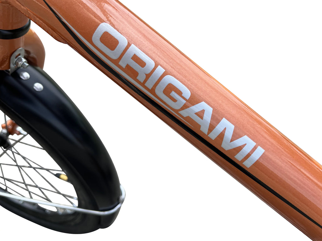Copper Single-Speed Folding Bike Y93985