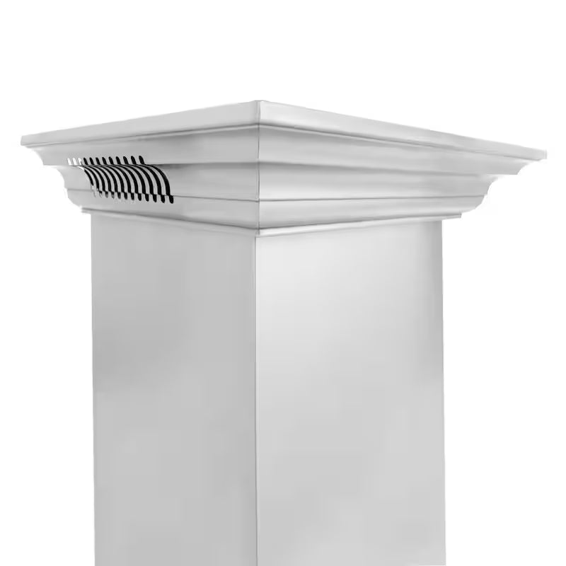 36 in. 400 CFM Ducted Wall Mount Range Hood in Stainless Steel and Glass L788988