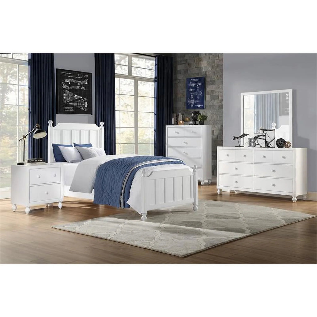 Gray 6 Dovetail Drawers Modern Wood Dresser E933499