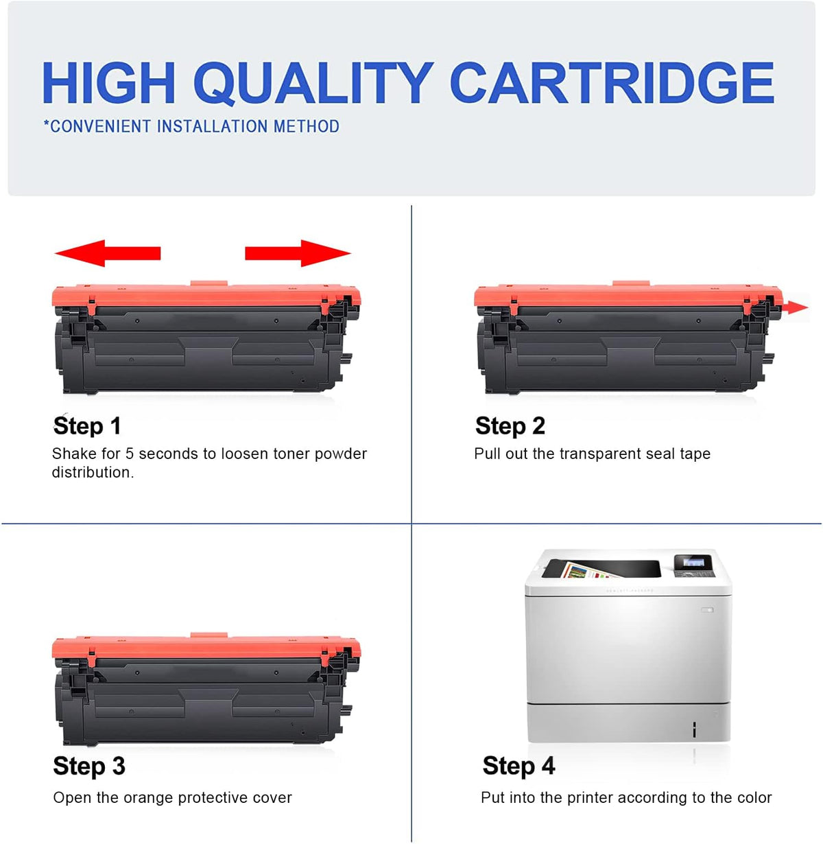 Compatible Toner Cartridges Replacement Black 3-Pack J4128