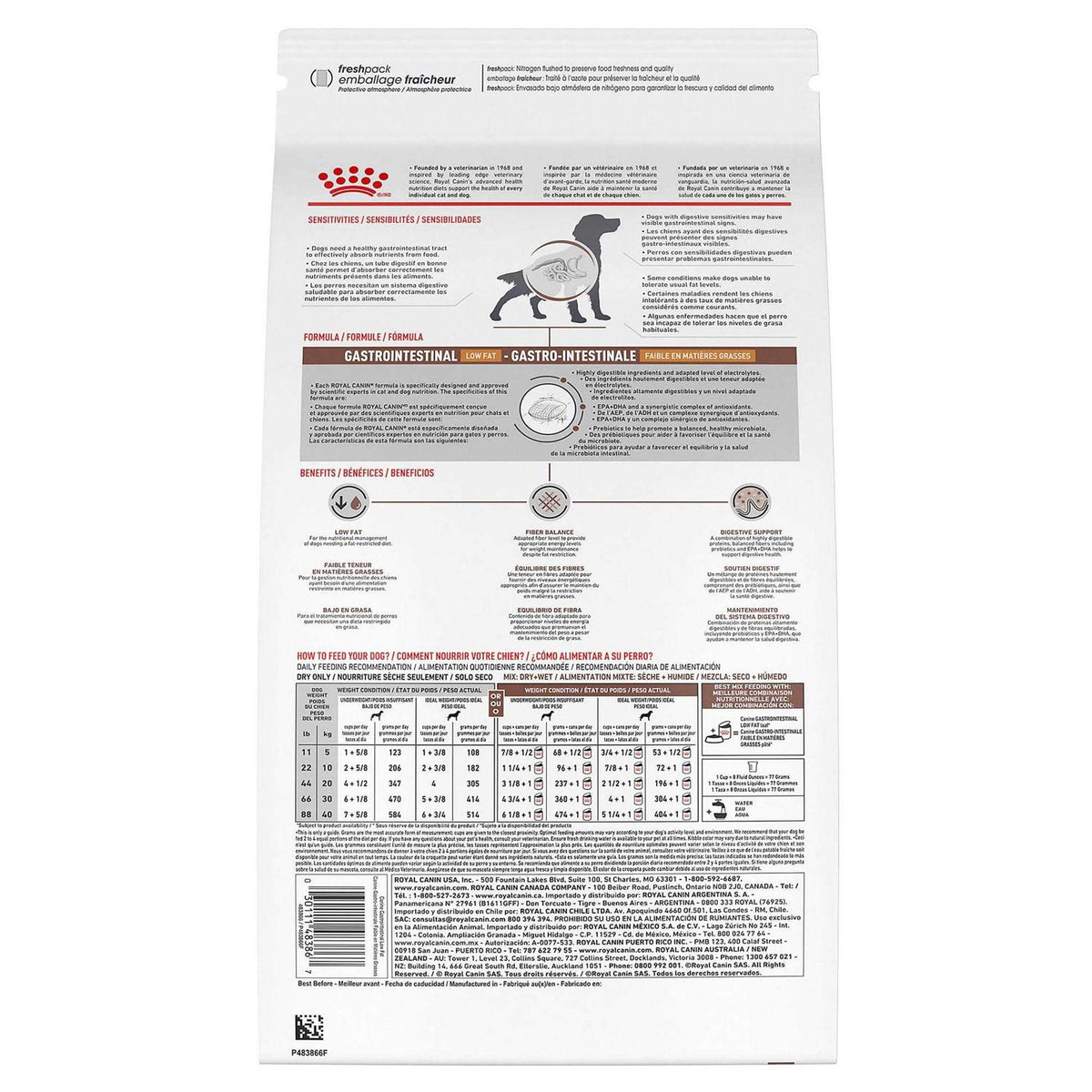 Veterinary Diet Gastrointestinal Low Fat Dry Dog Food L5389