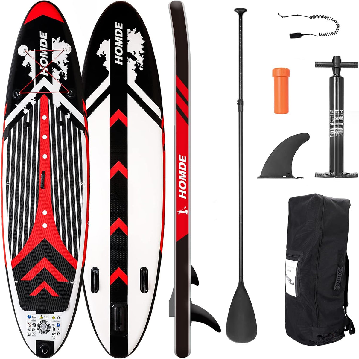 6 Inches Thick Inflatable Paddle Board with Carry Bag R505