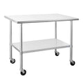 Stainless Steel Table with Caster Wheels Y462382