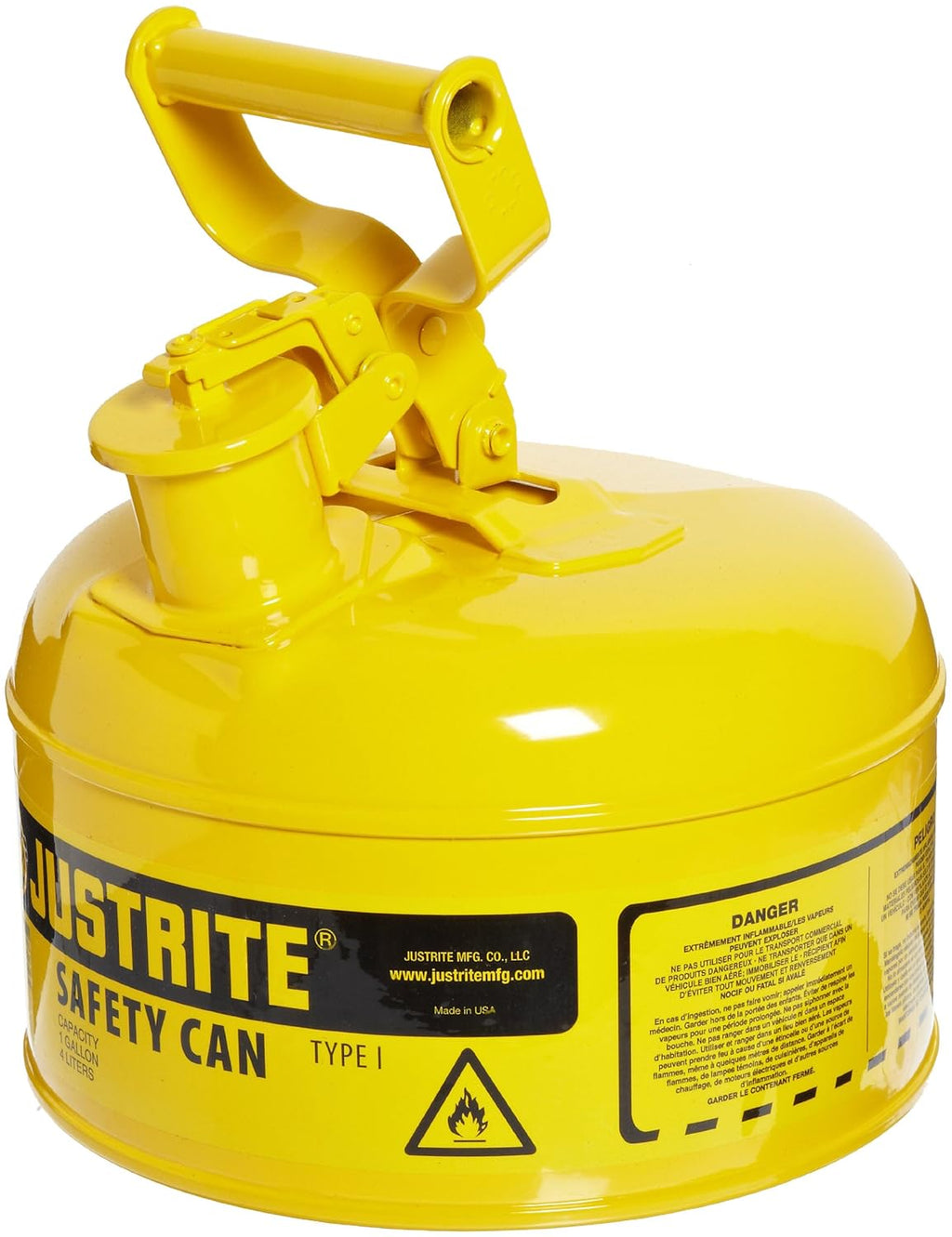 Galvanized Steel Flammables Safety Can 5 Gallon Red U381