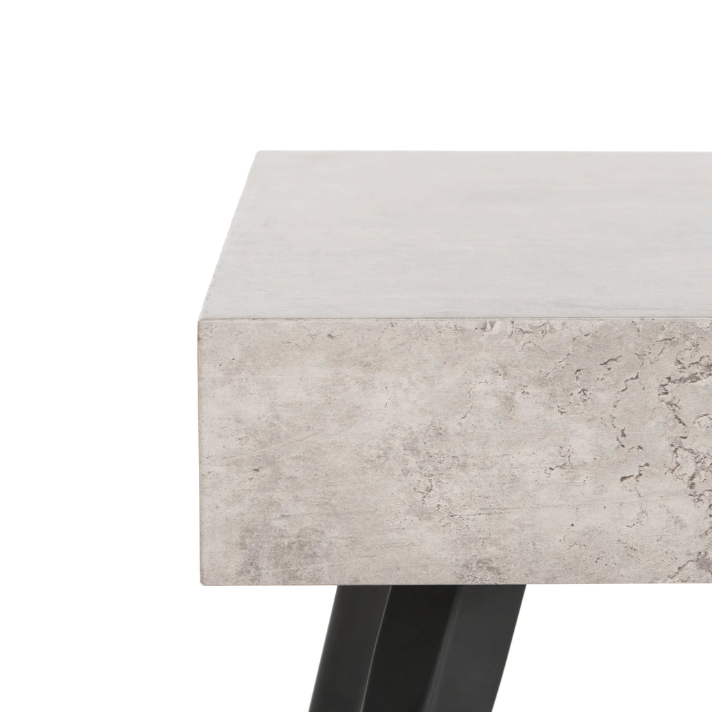 Light Grey Rectangular Coffee Table U45281