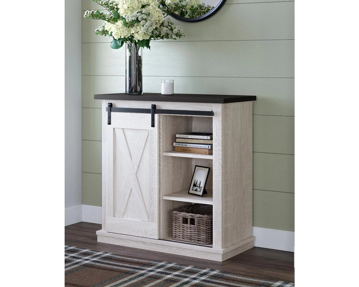 Antique White Accent Cabinet F230517
