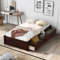 Solid Wood Platform Bed with Drawers U720