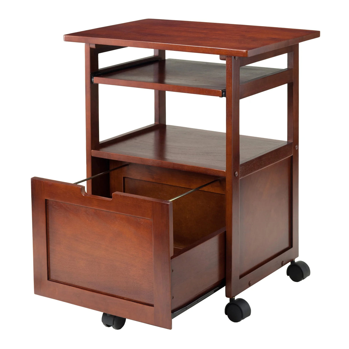 Wood Work Station with Keyboard T464