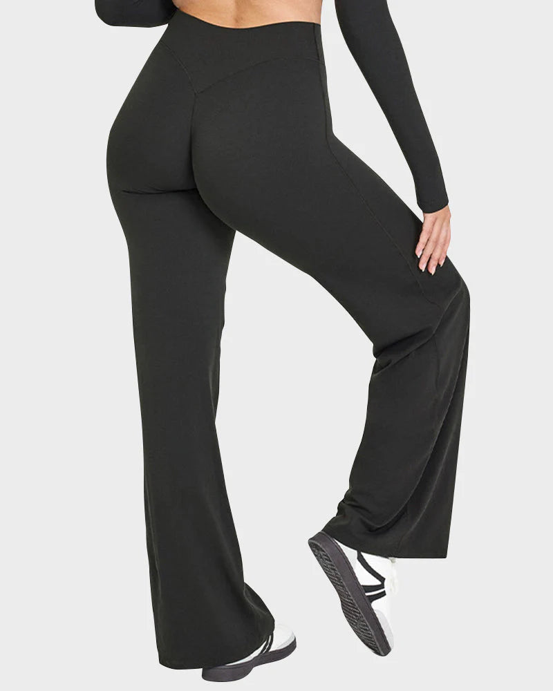 High-Waisted Wide-Leg Yoga Pants G373