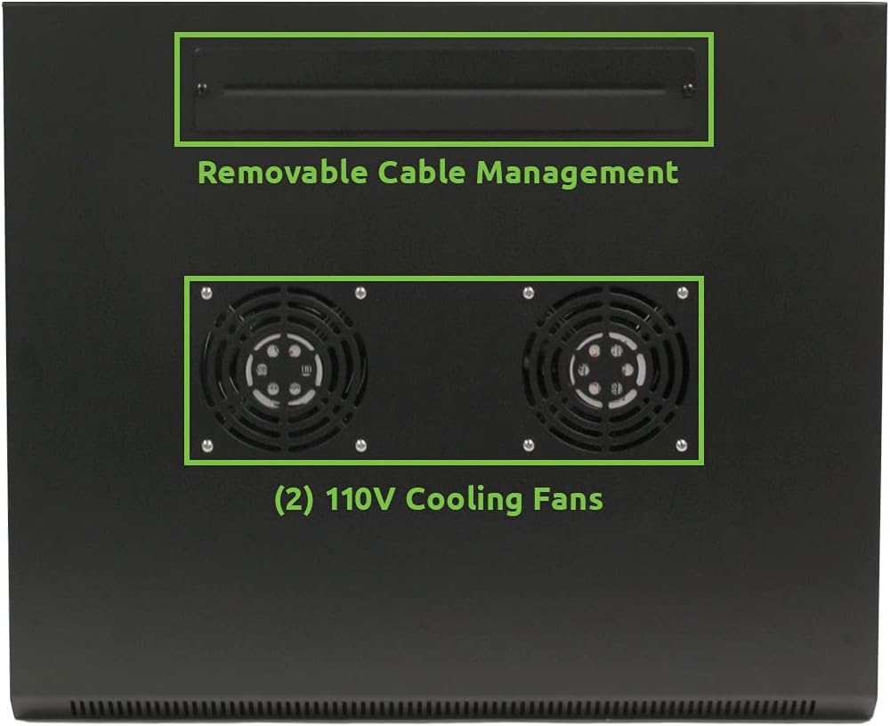 15U Wall Mount Network Server Cabinet Rack Enclosure with Casters R3102