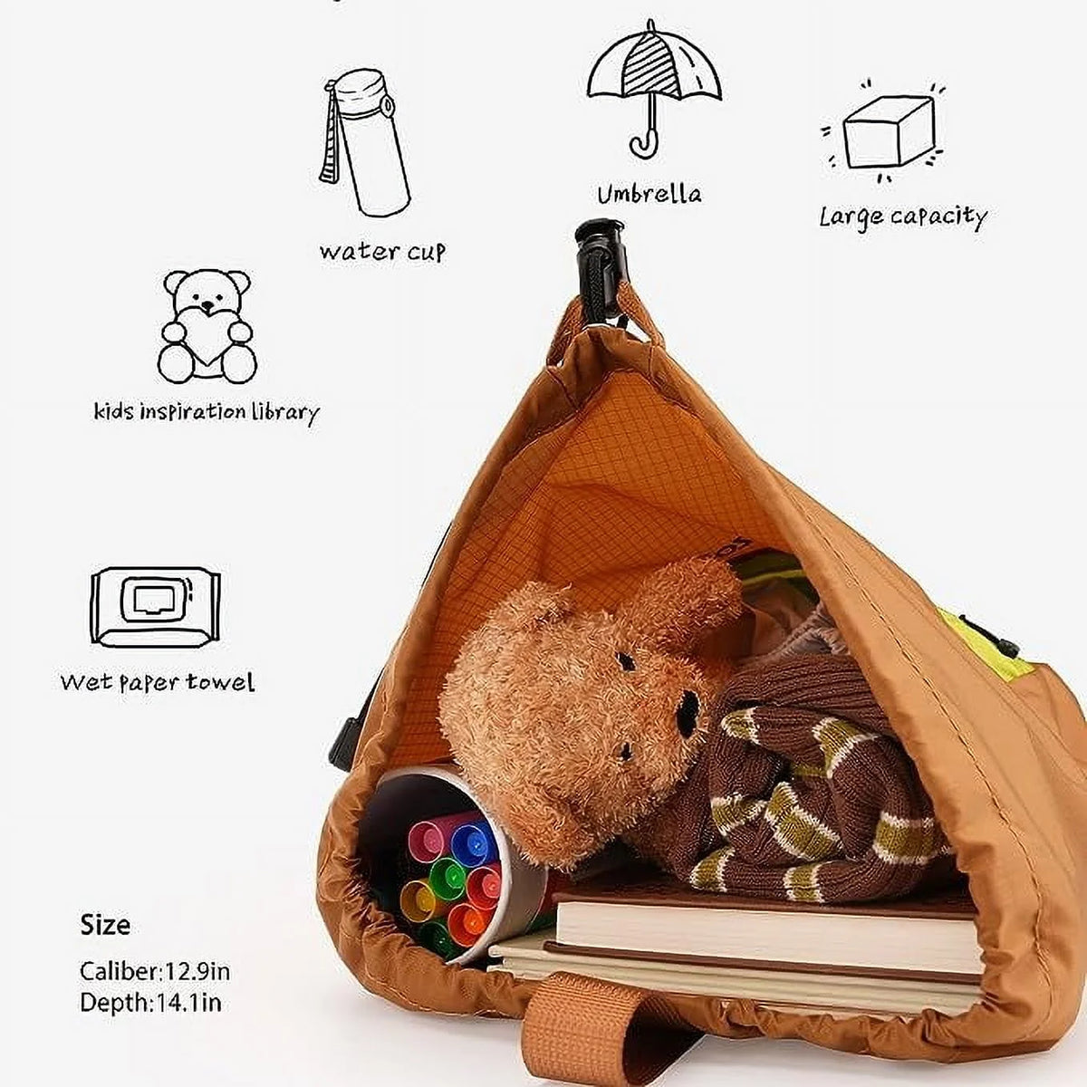 Kids Preschool Backpack, Lightweight Drawstring Bag O739