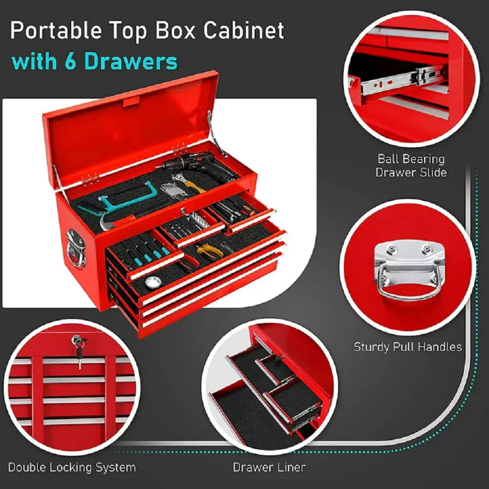 2-IN-1 8-Drawer Rolling Tool Chest & Cabinet P2230