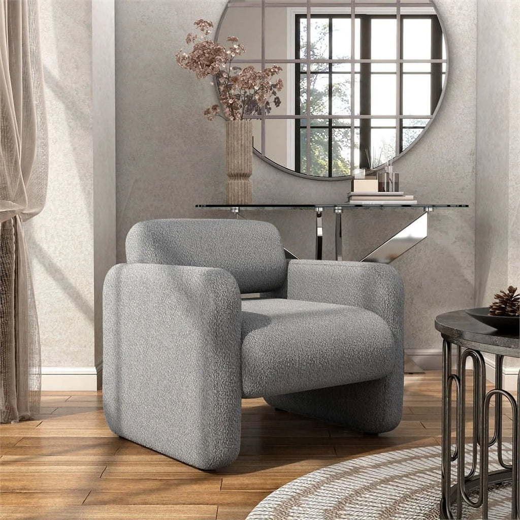 Gray Fabric Armchair G239929