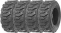 Set of 4 Heavy Duty Skid Steer Tires Z661