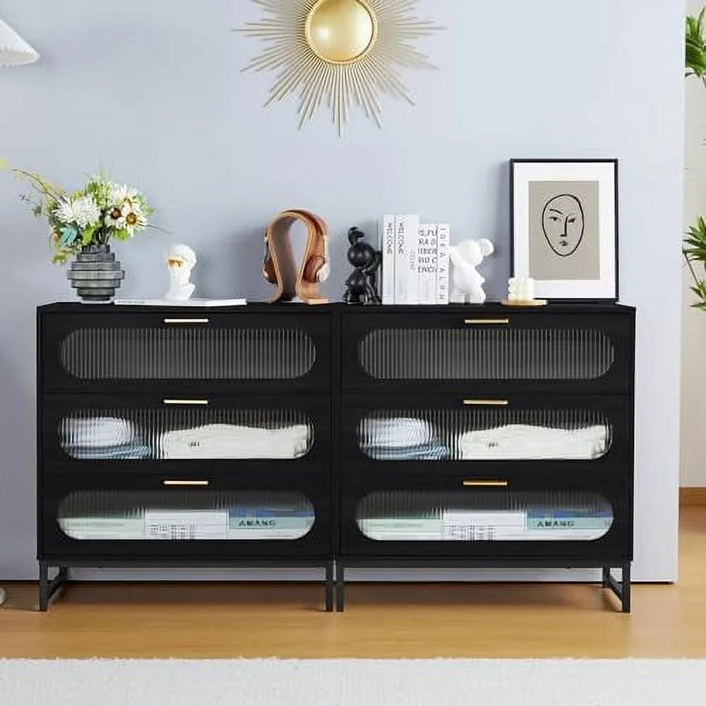 3 Drawer Wood Dresser O803877