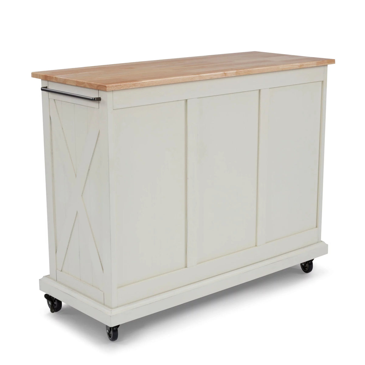 Off White Wood Kitchen Cart C929784