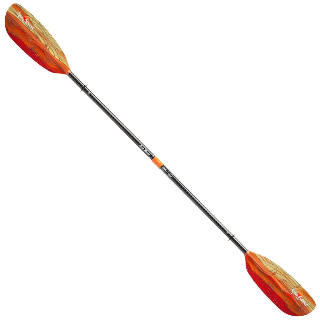 Fiberglass Carbon Kayak Paddle 4pc 215 Black F909