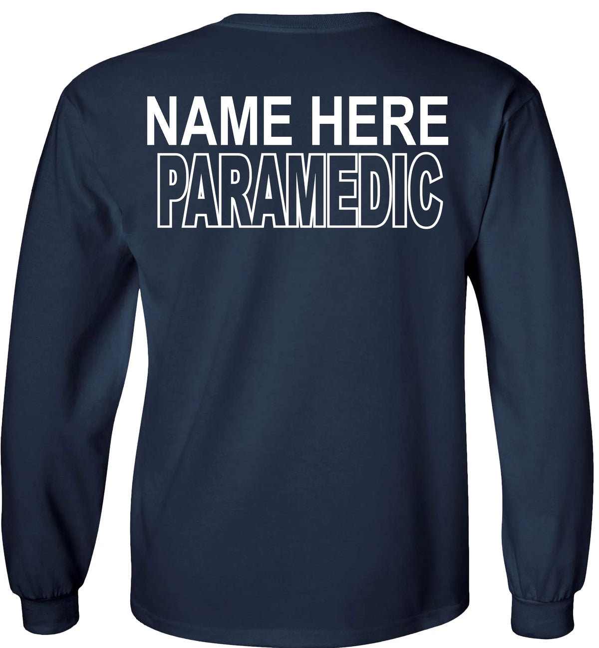 Long Sleeve Graphic Tee Navy Large E9093
