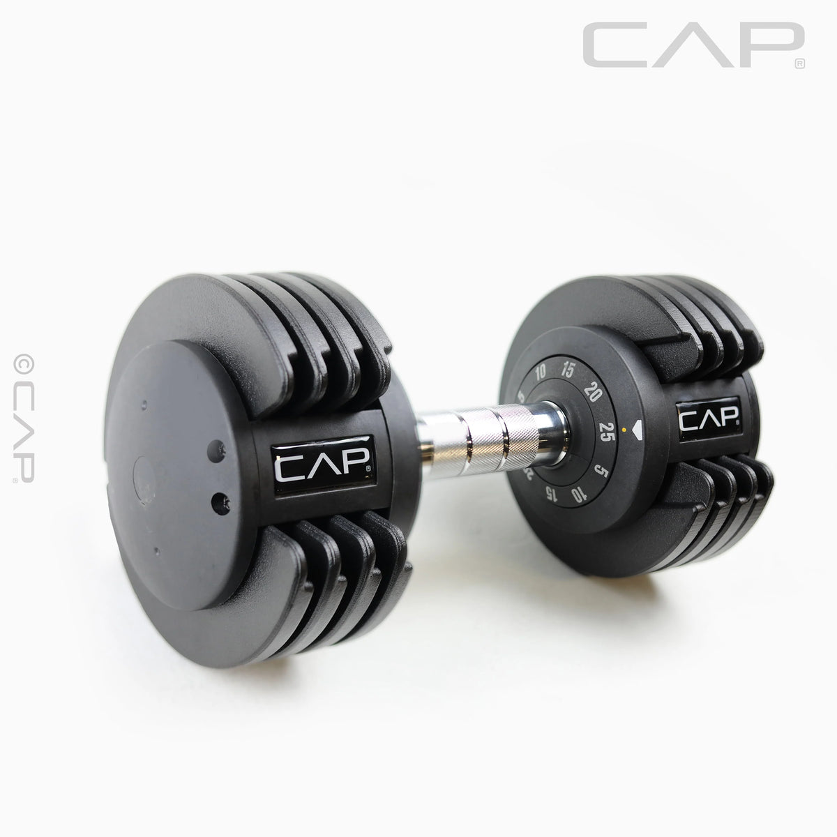 25 lb Adjustable Dumbbell Set, Pair, Black Q26581