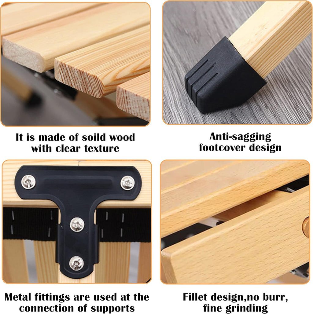 4ft Portable Folding Wood Picnic Table with Carry Bag V839577