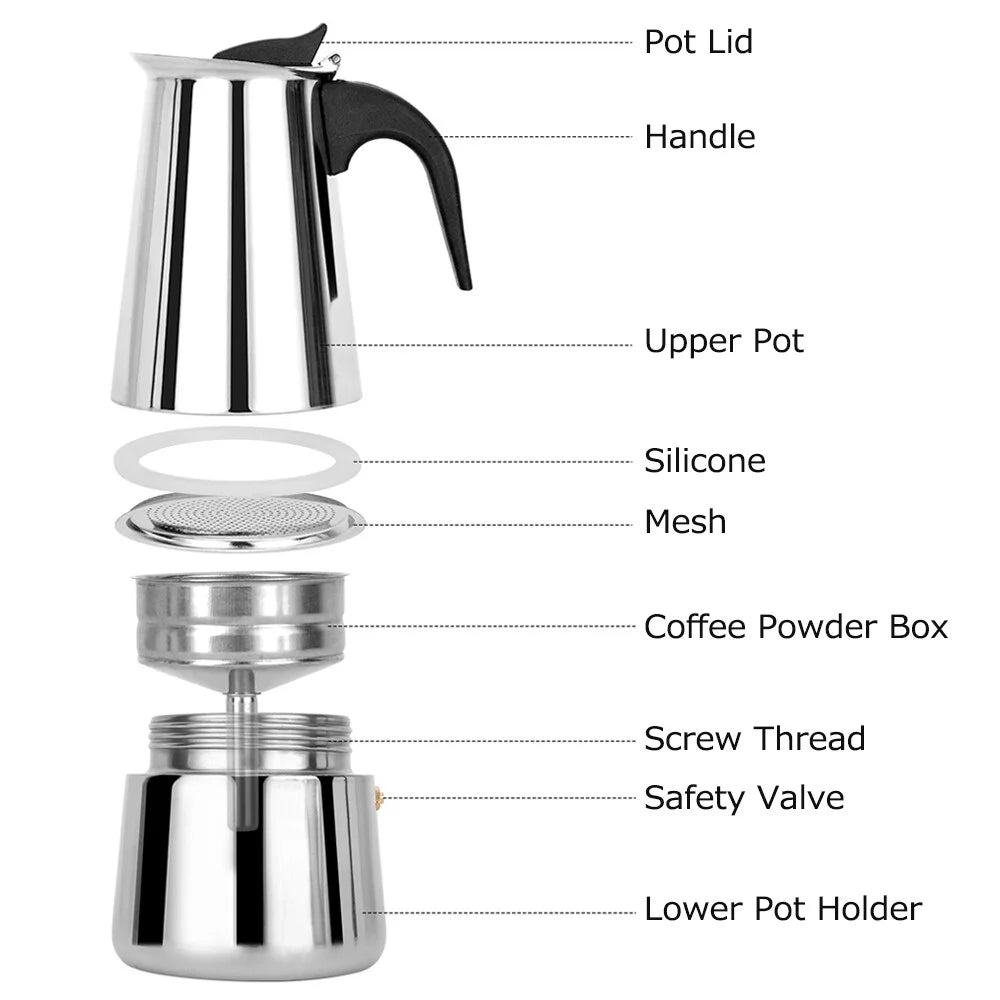 Stainless Steel Electric Coffee Maker T928731