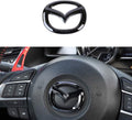 Carbon Fiber Steering Wheel Cover Sticker Black L11820