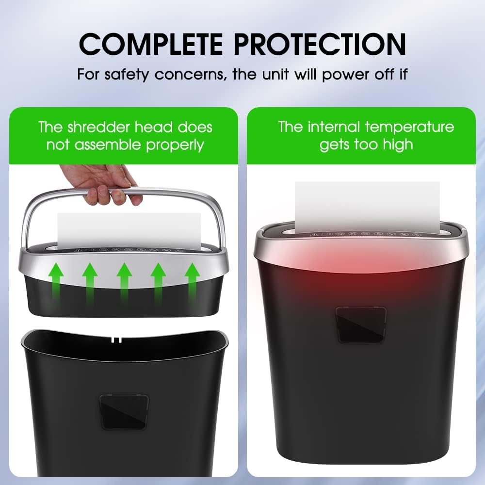8-Sheet Cross-Cut Paper and Credit Card Shredder, 3.96 Gallon T127