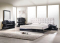 Black Lacquer High-gloss 5Pcs Queen Bedroom Set L552