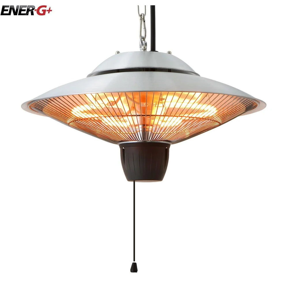 Hanging Infrared Electric Heater 1500W Silver K685733