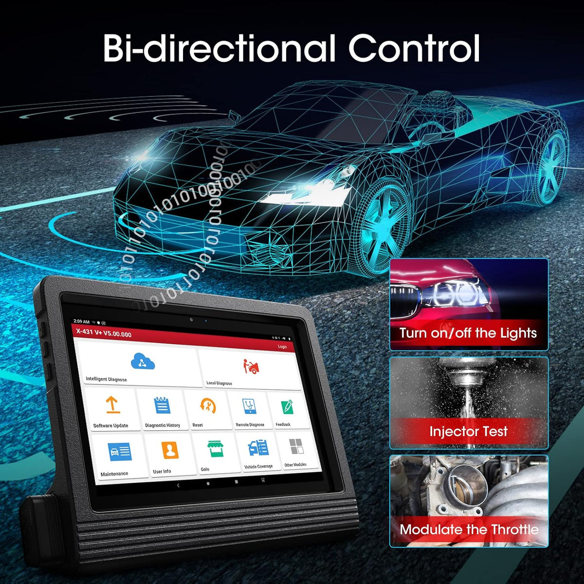 Bidirectional Full System Automotive Diagnostic Scanner S2655