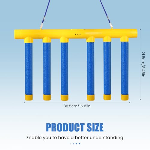 Reflective Drop Stick Challenge Game, Hand Eye Coordination Reflex Training Toy, 3 Adjustable Speed Modes, Yellow P7451