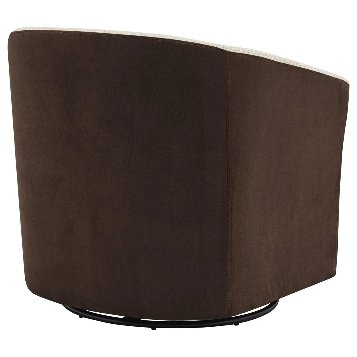 Cream Velvet Swivel Chair F70298
