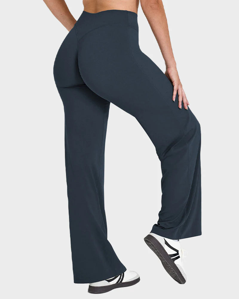 High-Waisted Wide-Leg Yoga Pants G373