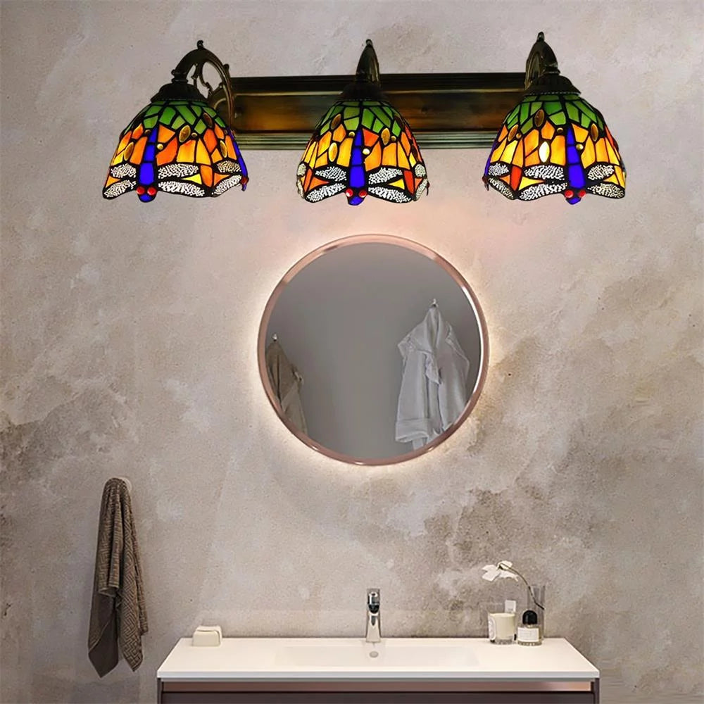 Stained Glass Wall Sconce Lamp J853